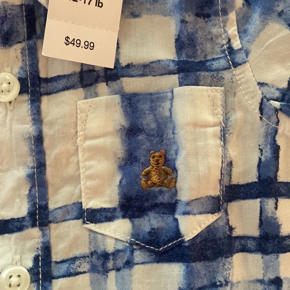 GAP baby plaid roper and hat set - Picture 8 of 9